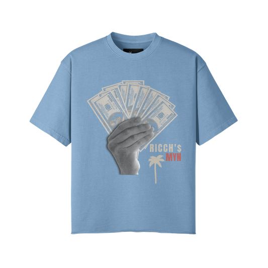 RICCHS MYN BLUE FADE TEE SHIRTS
