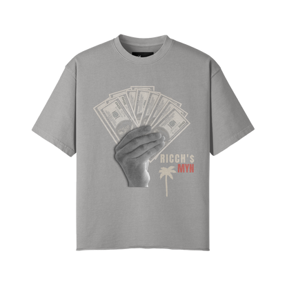 RICCHS MYN GRAY FADE TEE SHIRTS