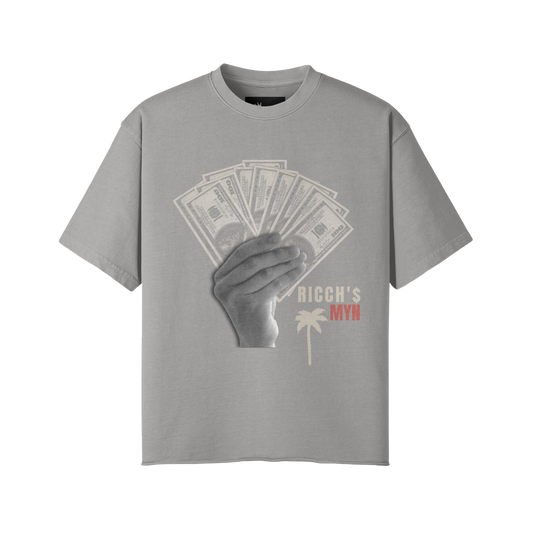 RICCHS MYN GRAY FADE TEE SHIRTS